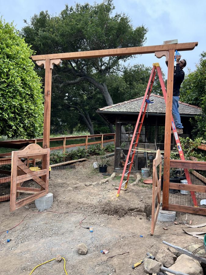 Arbor and gate construction