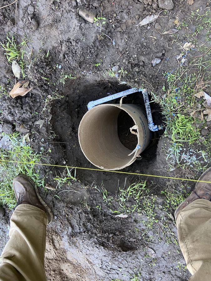 Precise fence post layout on acreage